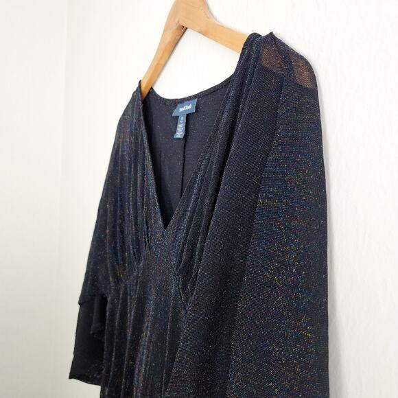 NEW Modcloth Promised You Heaven Mesh Sparkle V-Neck Midi Dress - Picture 6 of 10